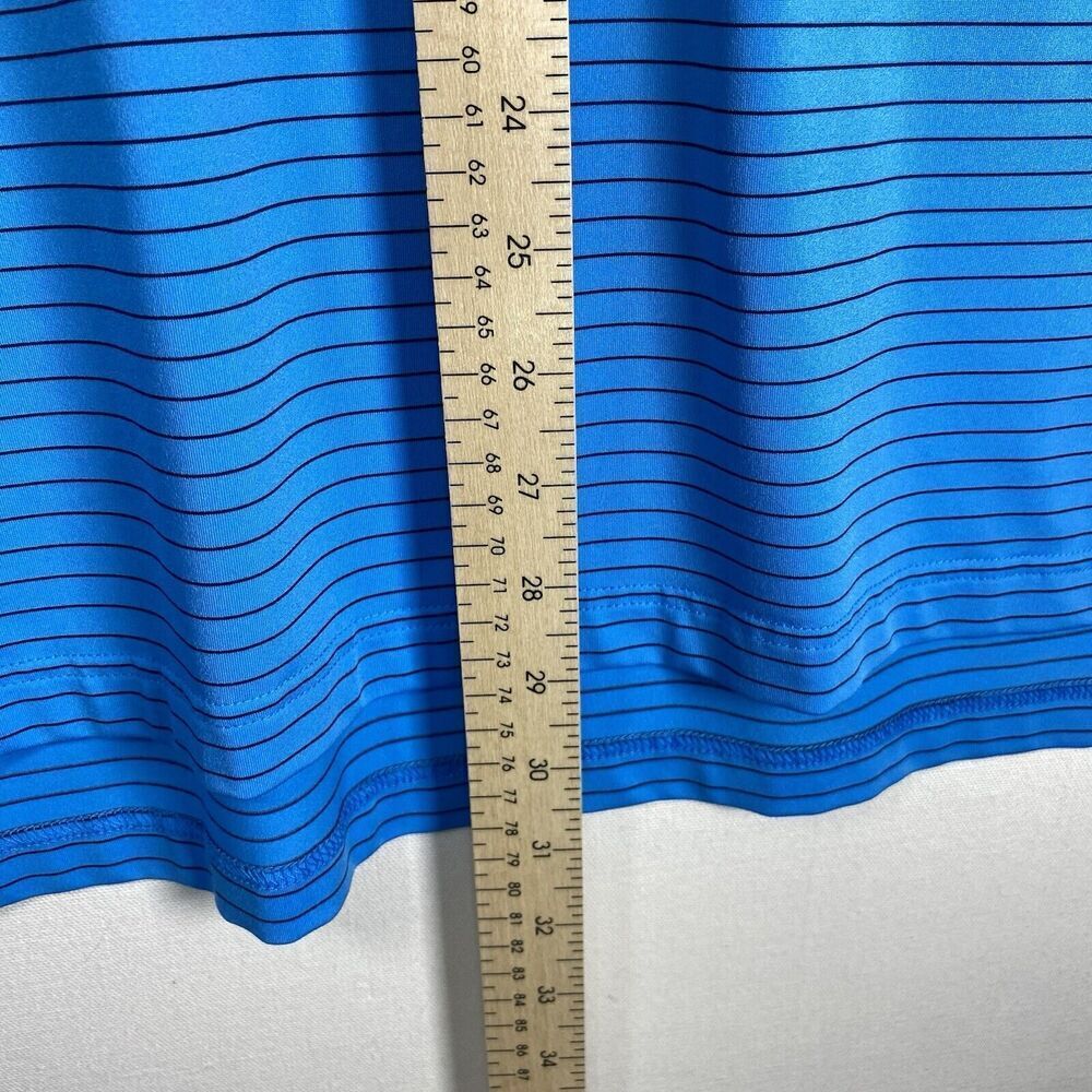 F&G Tech XL Golf Polo Fairway & Greene Shirt Men X-Large Blue Black Striped - Picture 5 of 7